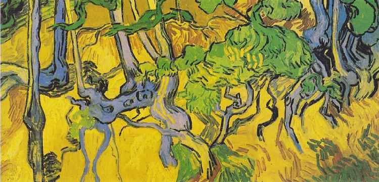 Vincent Van Gogh Tree roots and tree trunks China oil painting art